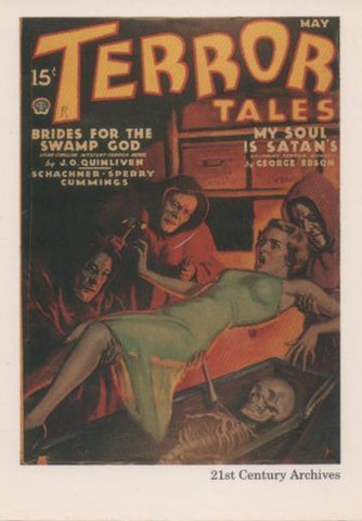 Cromo E001967: Cards. Women in Terror nº 24, Terror Tales
