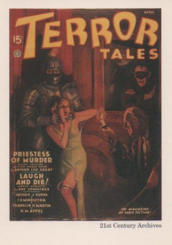 Cromo E001966: Cards. Women in Terror nº 23, Terror Tales