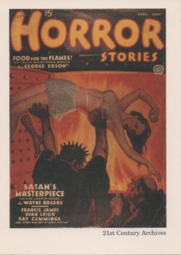 Cromo E001965: Cards. Women in Terror nº 22, Horror Stories