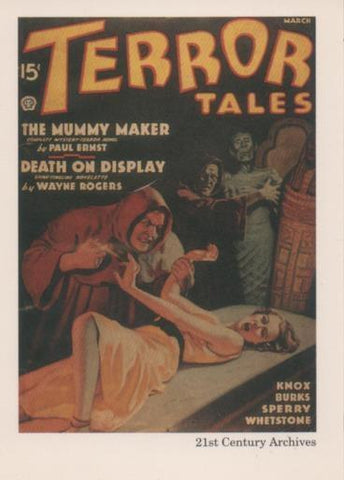 Cromo E001964: Cards. Women in Terror nº 21, Terror Tales