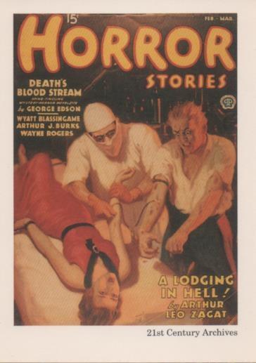 Cromo E001963: Cards. Women in Terror nº 20, Horror Stories