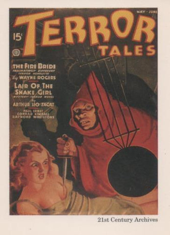 Cromo E001976: Cards. Women in Terror nº 33, Terror Tales