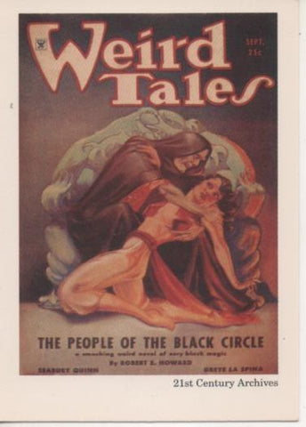 Cromo E002019: Trading Cards. Weird Tales nº 19, The People of the Black Circle