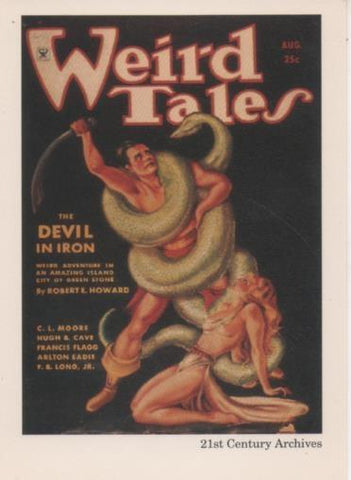 Cromo E002018: Trading Cards. Weird Tales nº 18, The Devil in Iron