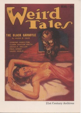 Cromo E002013: Trading Cards. Weird Tales nº 13. The Black Gargole