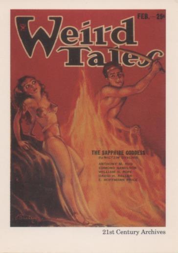 Cromo E002012: Trading Cards. Weird Tales nº 12. The Sapphire Goddes