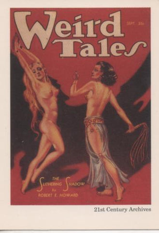 Cromo E002007: Trading Cards. Weird Tales nº 7. The Sliyhering Shadow