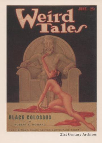 Cromo E002004: Trading Cards. Weird Tales nº 3. Black Colossus