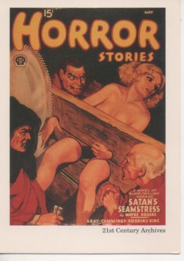 Cromo E001997: Cards. Women in Terror nº 54, Horror Stories