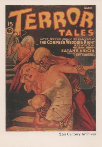 Cromo E001996: Cards. Women in Terror nº 53, Terror Tales