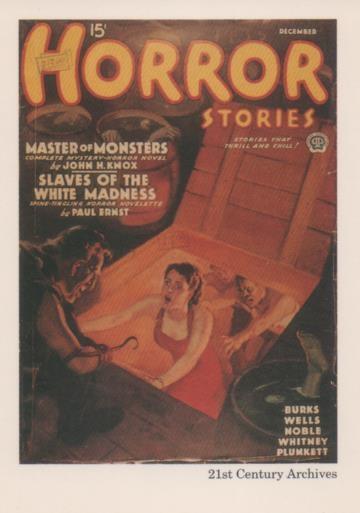Cromo E001962: Cards. Women in Terror nº 19, Horror Stories