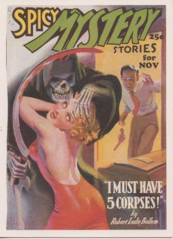 Cromo E001926: Cards. Bizarre Detective nº 18, Spicy Mistery Stories