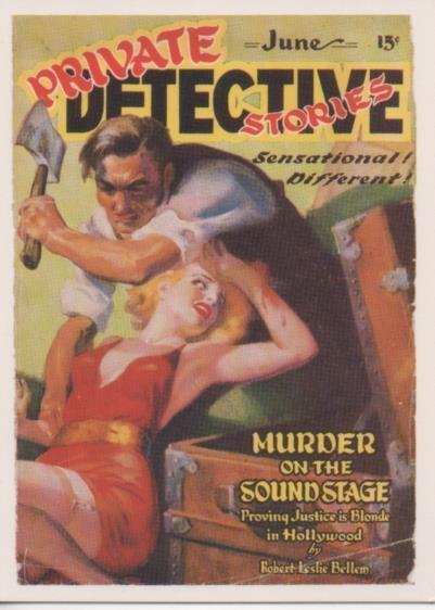Cromo E001928: Cards. Bizarre Detective nº 20, Private Detective Stories