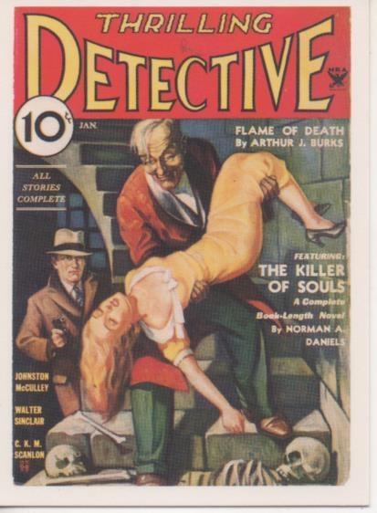 Cromo E001929: Cards. Bizarre Detective nº 22, Thrilling --detective
