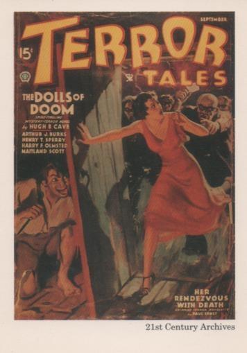 Cromo E001957: Cards. Women in Terror nº 14, Terror Tales