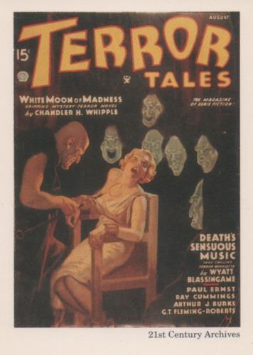 Cromo E001956: Cards. Women in Terror nº 13, Terror Tales