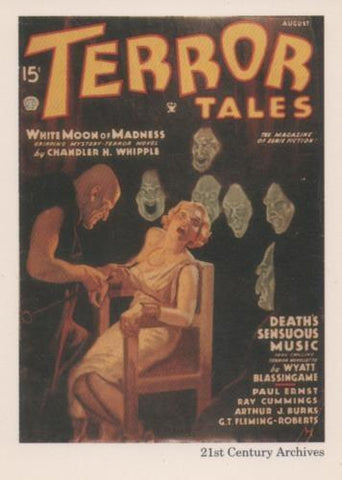 Cromo E001956: Cards. Women in Terror nº 13, Terror Tales