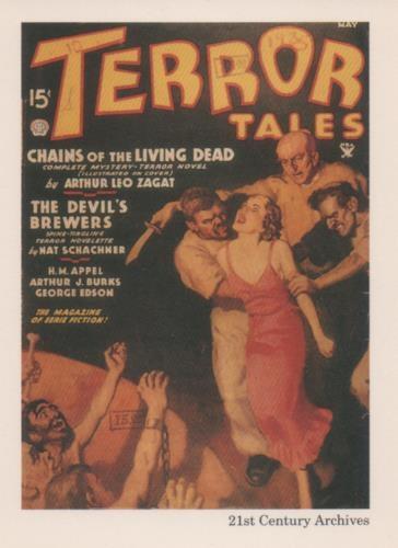 Cromo E001953: Cards. Women in Terror nº 10, Terror Tales
