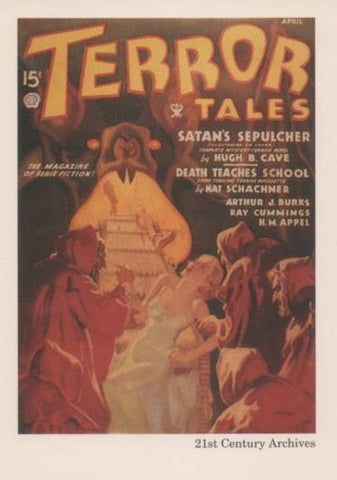 Cromo E001952: Cards. Women in Terror nº 9, Terror Tales