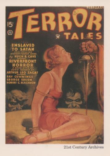 Cromo E001950: Cards. Women in Terror nº 7, Terror Tales
