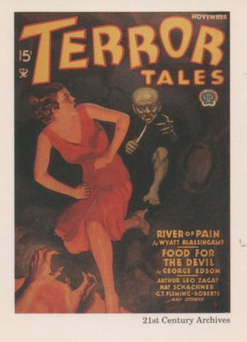 Cromo E001946: Cards. Women in Terror nº 3, Terror Tales