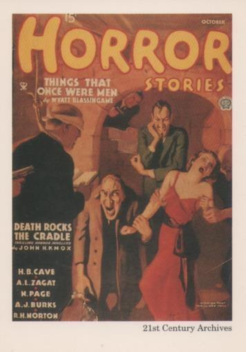 Cromo E001960: Cards. Women in Terror nº 17, Horror Stories