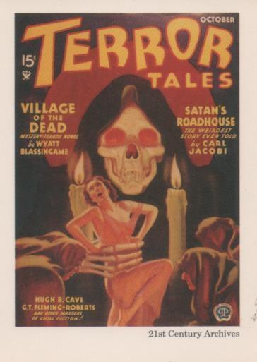 Cromo E001945: Cards. Women in Terror nº 2, Terror Tales