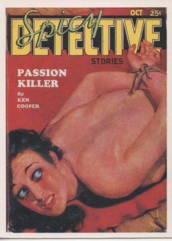 Cromo E001942: Cards. Bizarre Detective nº 35, Spicy Detective Storie