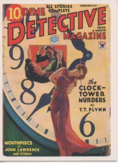 Cromo E001939: Cards. Bizarre Detective nº 32, Dime Detective Magazine