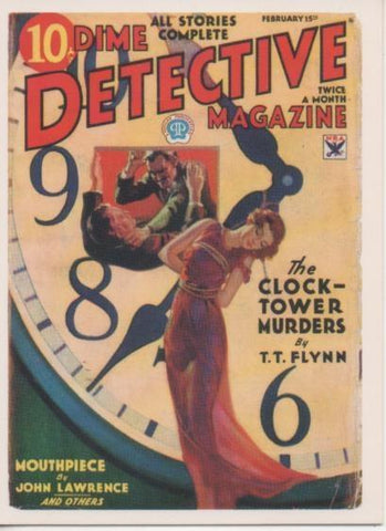 Cromo E001939: Cards. Bizarre Detective nº 32, Dime Detective Magazine