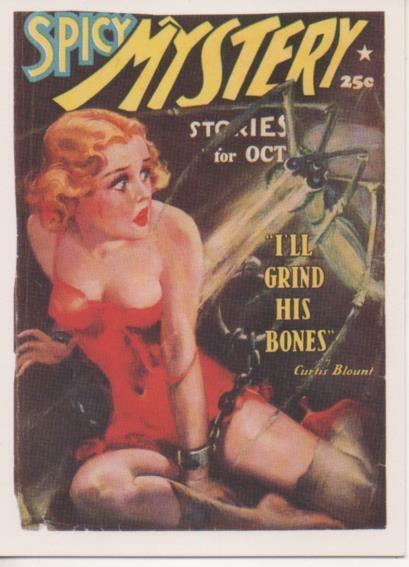 Cromo E001937: Cards. Bizarre Detective nº 30, Spicy MysteryStories 