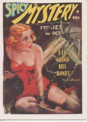 Cromo E001937: Cards. Bizarre Detective nº 30, Spicy MysteryStories 