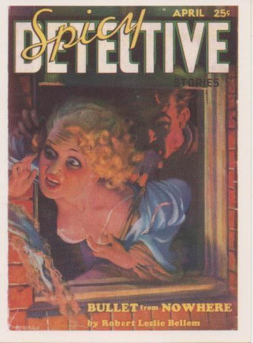 Cromo E001934: Cards. Bizarre Detective nº 27, Spicy Detective Stories