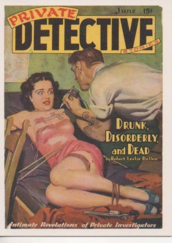 Cromo E001933: Cards. Bizarre Detective nº 26, Private Detective Stories