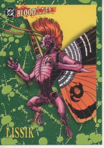 Cromo E002145: Trading Cards. DC Bloodline nº 75. Lissik