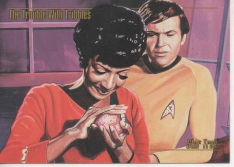 Cromo E002131: Trading Cards. Star Trek nº 62. The Trouble With Tribbles
