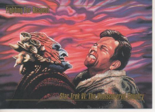 Cromo E002130: Trading Cards. Star Trek VI: The Undiscovered Country nº 55. Fighting for Respect