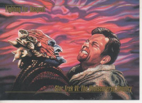 Cromo E002130: Trading Cards. Star Trek VI: The Undiscovered Country nº 55. Fighting for Respect