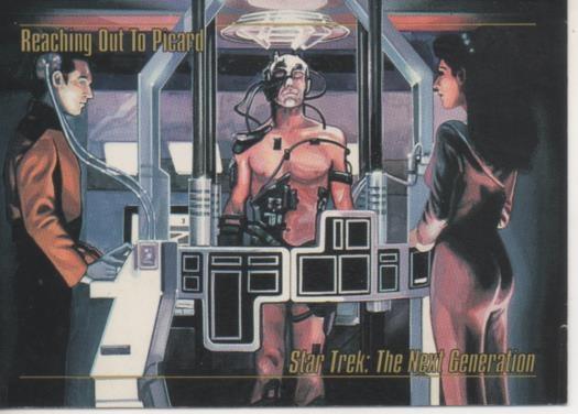 Cromo E002124: Trading Cards. Star Trek: The Next Generation nº 44. Reaching Out to Picard
