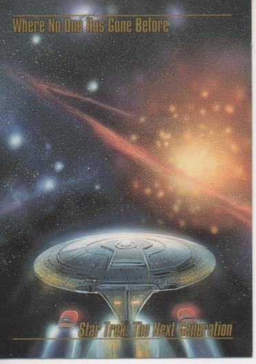 Cromo E002123: Trading Cards. Star Trek: The Next Generation nº 40. Where no One Has Gone Before