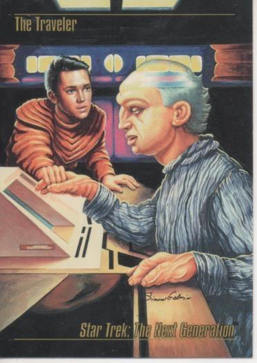Cromo E002122: Trading Cards. Star Trek: The Next Generation nº 45. The Traveler