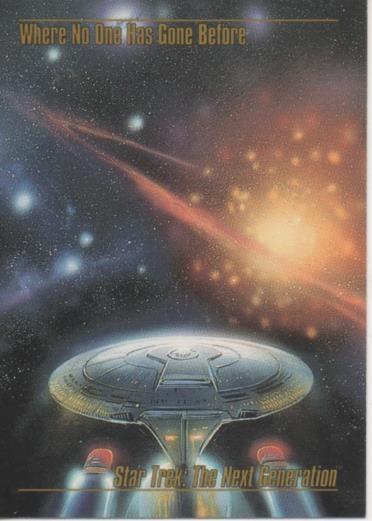 Cromo E002121: Trading Cards. Star Trek: The Next Generation nº 40. Where No One Has Gone Before