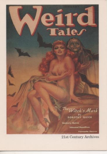 Cromo E002049: Trading Cards. Weird Tales nº 49, The Witch's Mark