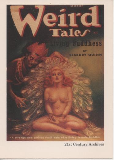 Cromo E002048: Trading Cards. Weird Tales nº 48, Living Buddhess