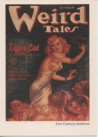 Cromo E002047: Trading Cards. Weird Tales nº 47, Tiger Cat