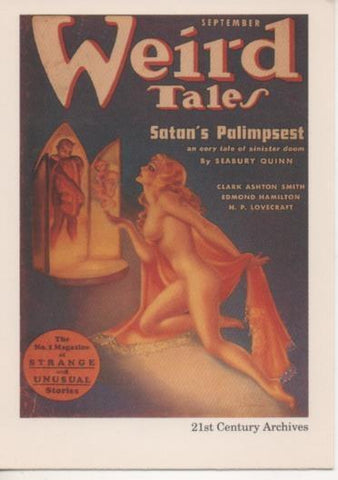 Cromo E002046: Trading Cards. Weird Tales nº 46, Satan's Palimpset