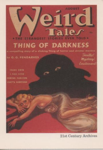 Cromo E002045: Trading Cards. Weird Tales nº 45, Thing of Darkness