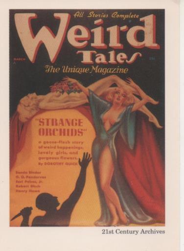 Cromo E002042: Trading Cards. Weird Tales nº 42, Strange Orchids