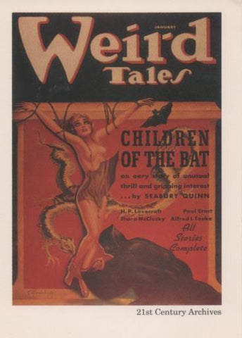 Cromo E002041: Trading Cards. Weird Tales nº 41, Children of the Bat