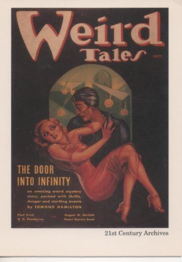 Cromo E002039:Trading Cards. Weird Tales nº 39, The Door Into Infinity